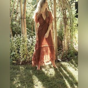 Doen Silk Maxi Dress Size XS